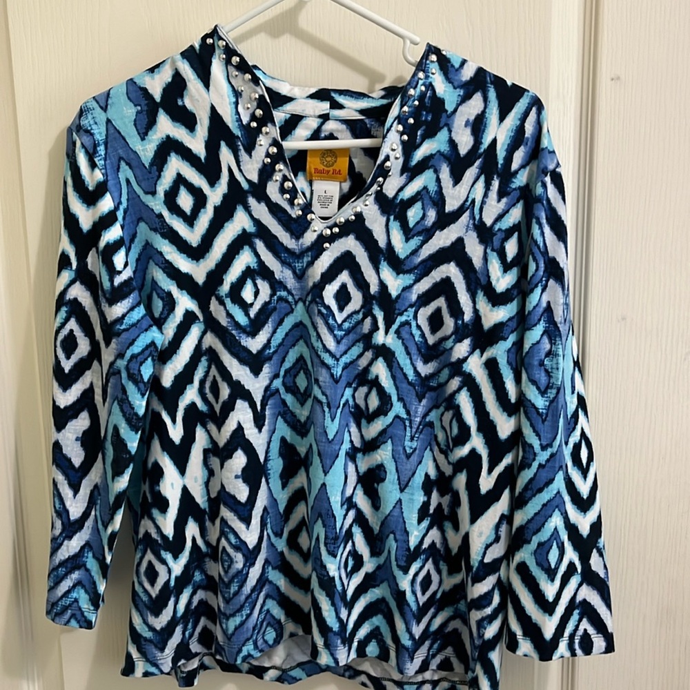 Womens Ruby Rd long sleeve top. Sz large